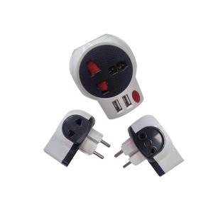 ADAPTADOR MÚLTIPLE SCHUKO CON USB