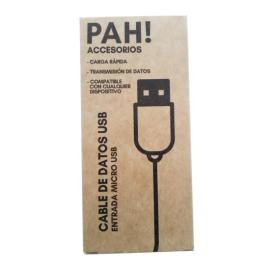 CABLE MICRO USB EN CAJA PAH!