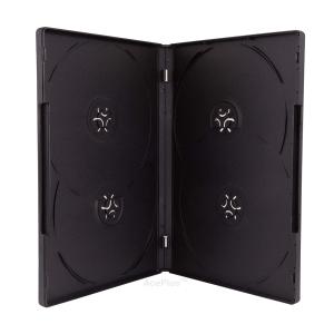 CAJA DVD 14mm PARA 4 CD X 100 UNIDADES