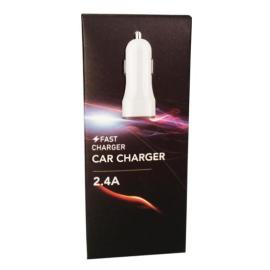 CARGADOR AUTO ULELA  2.4A + 2 USB