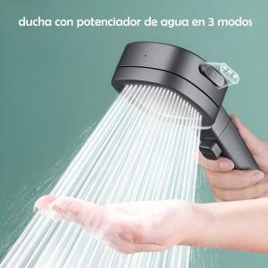 DUCHA CON POTENCIADOR DE PRESIÓN, 3 MODOS