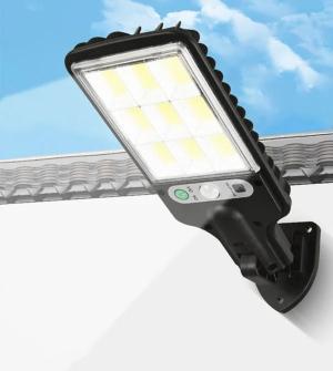 FOCO SOLAR 6 LED CON SENSOR CON 3 MODOS DE ILUMINACION
