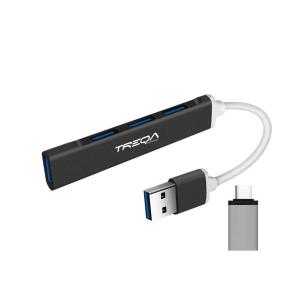 HUB USB TREQA CON ADAPTADOR TIPO C
