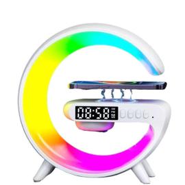 LAMPARA SMART LED G CARGADOR RELOJ RGB BLANCO