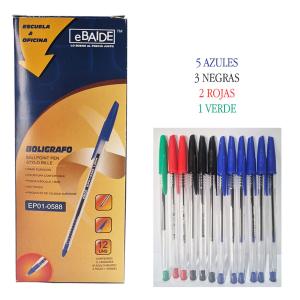 LAPICERA (CAJA POR 12 )CON GRIP  0588