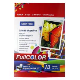 PAPEL A3 FOTOGRAFICO 180GR X 20 HOJAS