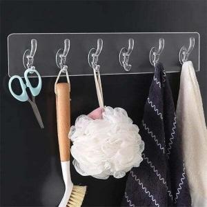 PERCHAS GANCHOS DE PARED  6 GANCHOS