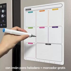 PLANIFICADOR MAGNETICO SEMANAL + MARCADOR PIZARRA