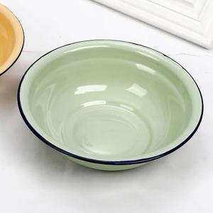 PLATO HONDO ESMALTADO 22CM