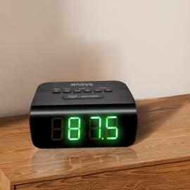 RADIO RELOJ MARVO FM AM NEGRO