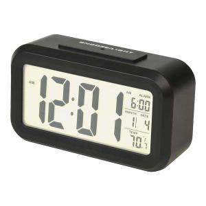 RELOJ DESPERTADOR RECTANGULAR NEGRO/BLANCO
