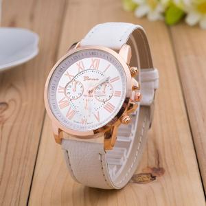 RELOJ DE PULSERA DE CUARZO CON CORREA SIMIL CUERO