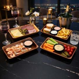 SET 4 BANDEJAS MADERA RETANGULARES