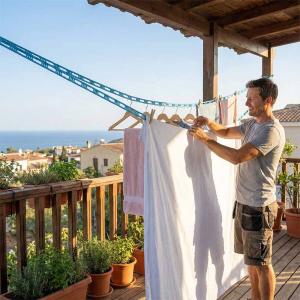 TENDEDERO PORTATIL RETRACTIL CON AGARRE